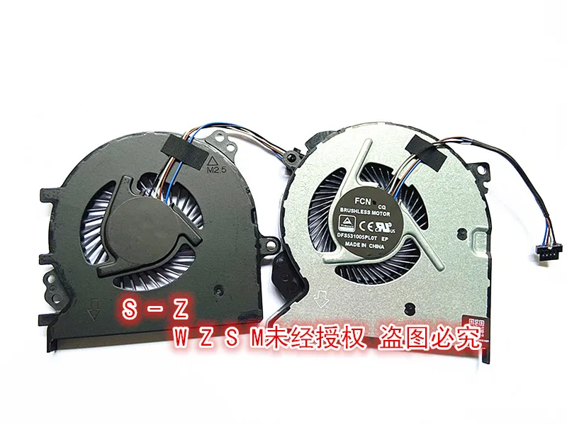 WZSM New Laptop CPU GPU Cooling Cooler Fan for Xiaomi 15.6 MI Ruby TM1802-AC -AD fan MX110 2019 CPU GPU Cooling Fan