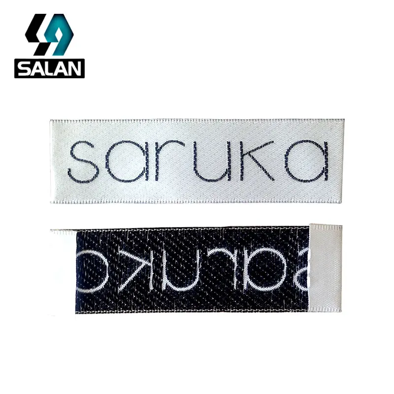 Customize satin fabric clothing labels custom damask sewing woven garment tags personalized labels kids free shipping