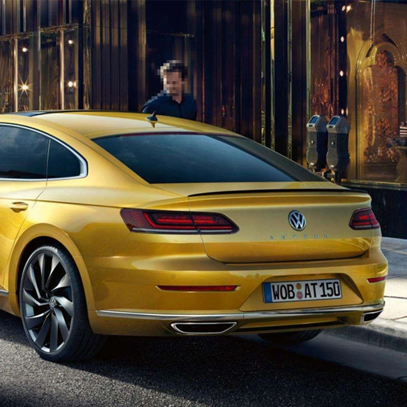 For Volkswagen Arteon CC Spoiler High Quality ABS Material Car Rear Wing Primer Color Spoiler For Volkswagen CC Spoiler 2019