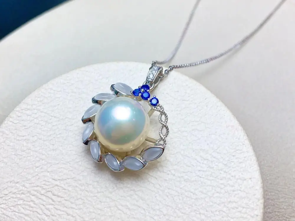 

New Style 925 Sterling Silver Pendant Mountings Base Findings Jewelry Fittings Accessories Parts for Pearls Stones Crystal Coral