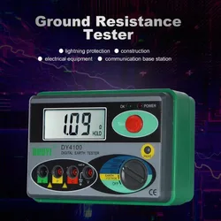 DY4100 Tester di resistenza ad alta precisione Tester di terra digitale reale strumento di resistenza al suolo megaohmmetro 0-2000 Ohm