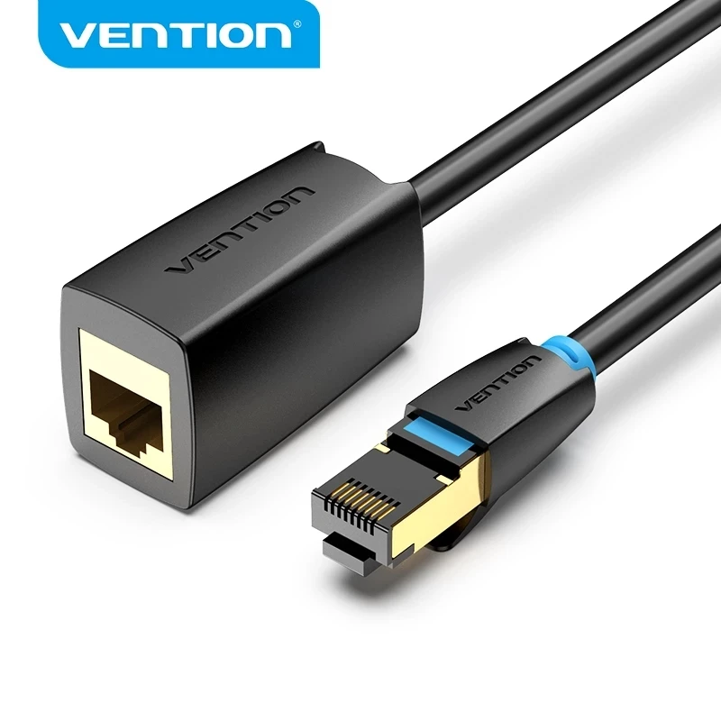 Vention Ethernet Extension Cable RJ45 40Gbps Cat 8 Male to Female RJ 45 Ethernet Network Cord Adapter for PC Cat8 Extender Cable