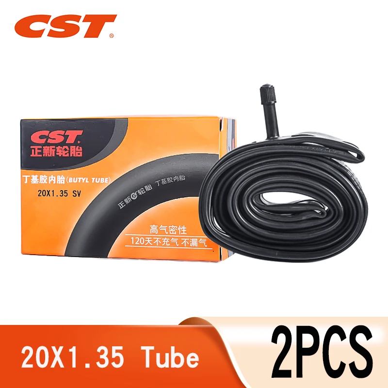 2PCS CST Bike Inner Tubes 20inch 406 20X1.35 Presta Schrader 32mm 48mm 60mm For Small Wheel diameter Folding Bicycle