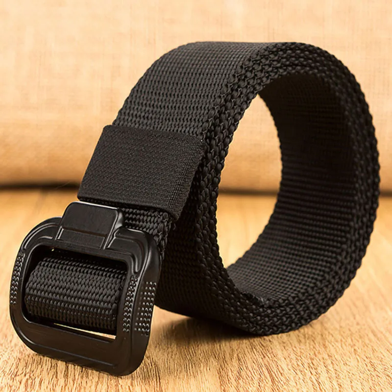 Best YBT Unisex Canvas Belt Metal Smooth Buckle Belt Military Operations Fashion Youth Cowboy Outdoor Sport Men And Women Belt