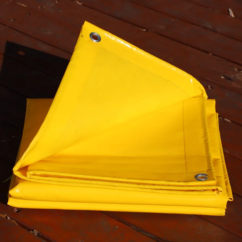 Thicken 0.5mm 1000D Outdoor Yellow PVC Tarpaulin Waterproof Oxford Cloth Car Shed Cover Gazebos Canopy Awnings Shading Sails