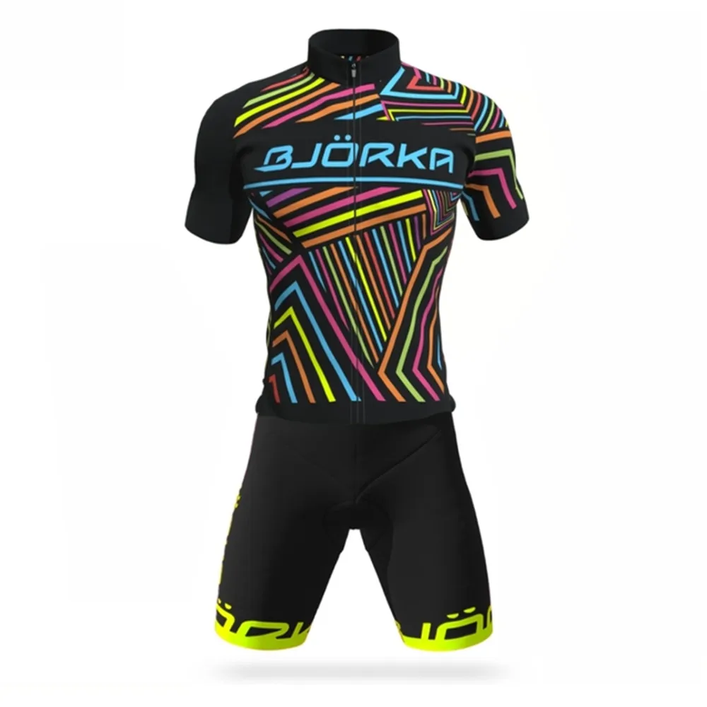 

BJORKA-Men's Bike Pro Team Short Sleeve Jerseys Sets, Cycling Equipment, Bike Kits, Summer