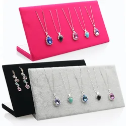 Fashion Small  Velvet Pendant Necklaces Earrings Bust Display Stand Jewelry Display Organizer For Jewelry Counter Showcase Gift