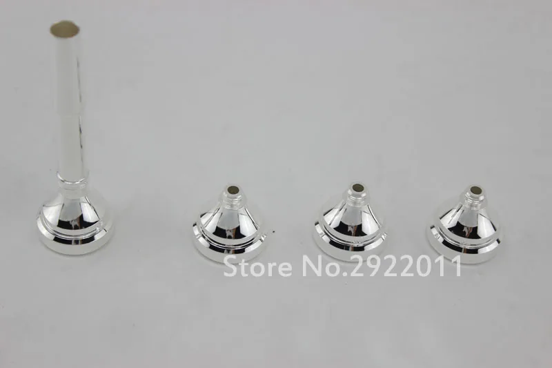 5 PCS /LOT Trumpet Mouthpiece Trompete Nozzle Size 3c 5c 7c 1.5c Silver Plated In Stock Professional Nozzle Accessories