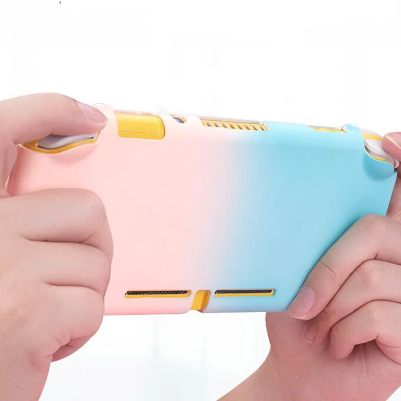 Colorful Matte Hard Full Front Back Cover Crystal Shell For Nintendo Switch Lite NS Console Protective Film Sticker Skin Case