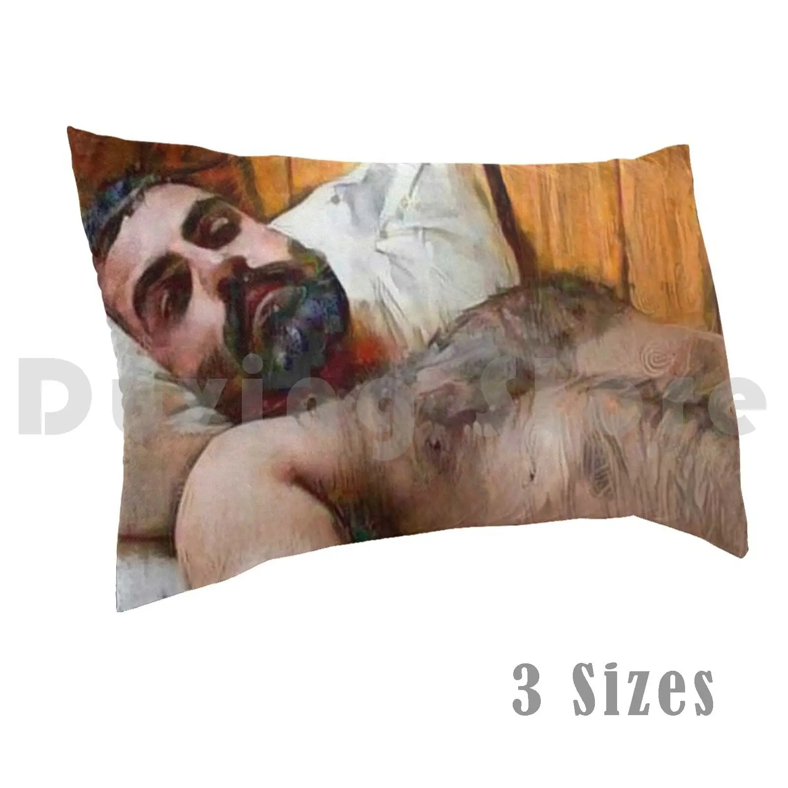 Come Back To Bed Pillow Case 20*30 Inch Mens Mens Man Male Man Beard Bearded Hirsute Hairy