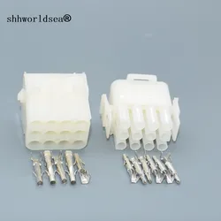 Shhworldsea 12 Pin 2.1mm car Female Male Electrical Wiring Harness Connector Plug For Auto Motorcycle 1-480708-0 350735-1
