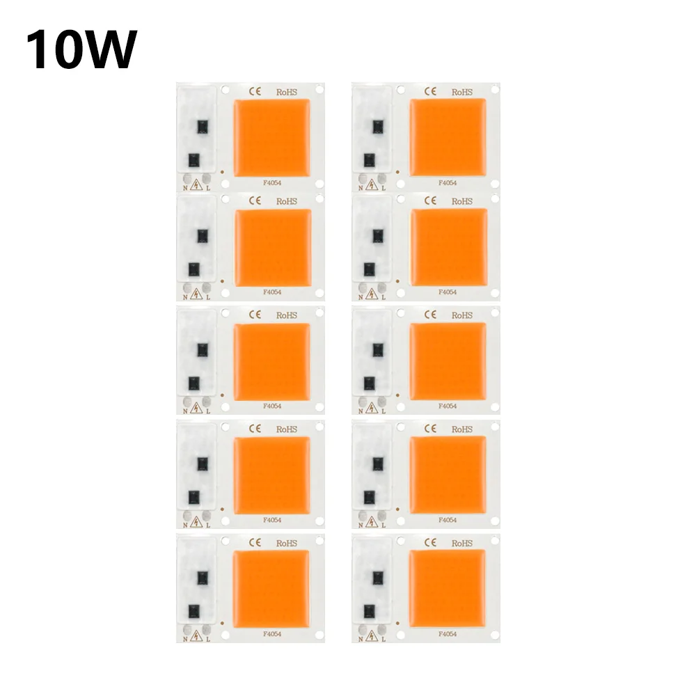 10 sztuk rosną świecąca roślina AC230V 5W 10W 20W 30W 50W LED COB phytolamp chip pełne spektrum dla rosną pudełko W kształcie namiotu kryty