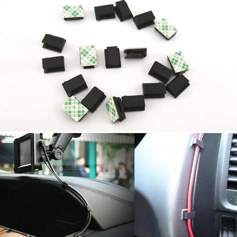 40pcs Car USB Charger Cord Wire Holder for outlander xl suzuki grand vitara mitsubishi outlander 3 opel volvo xc90 peugeot 308