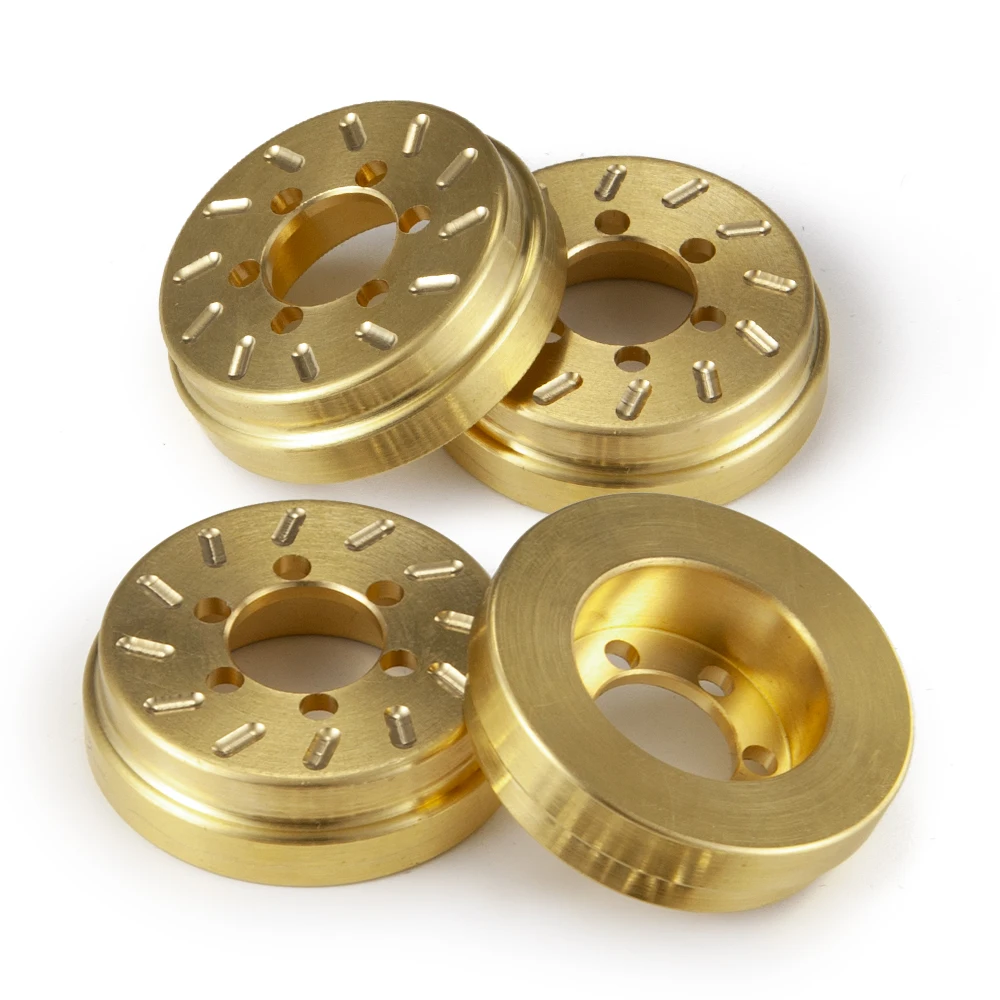 YEAHRUN Brass Internal Counterweight For 1.9 inch Wheels Rims 1/10 Axial SCX10 TRX4 Wraith RC Crawler Car Rim Hub Parts