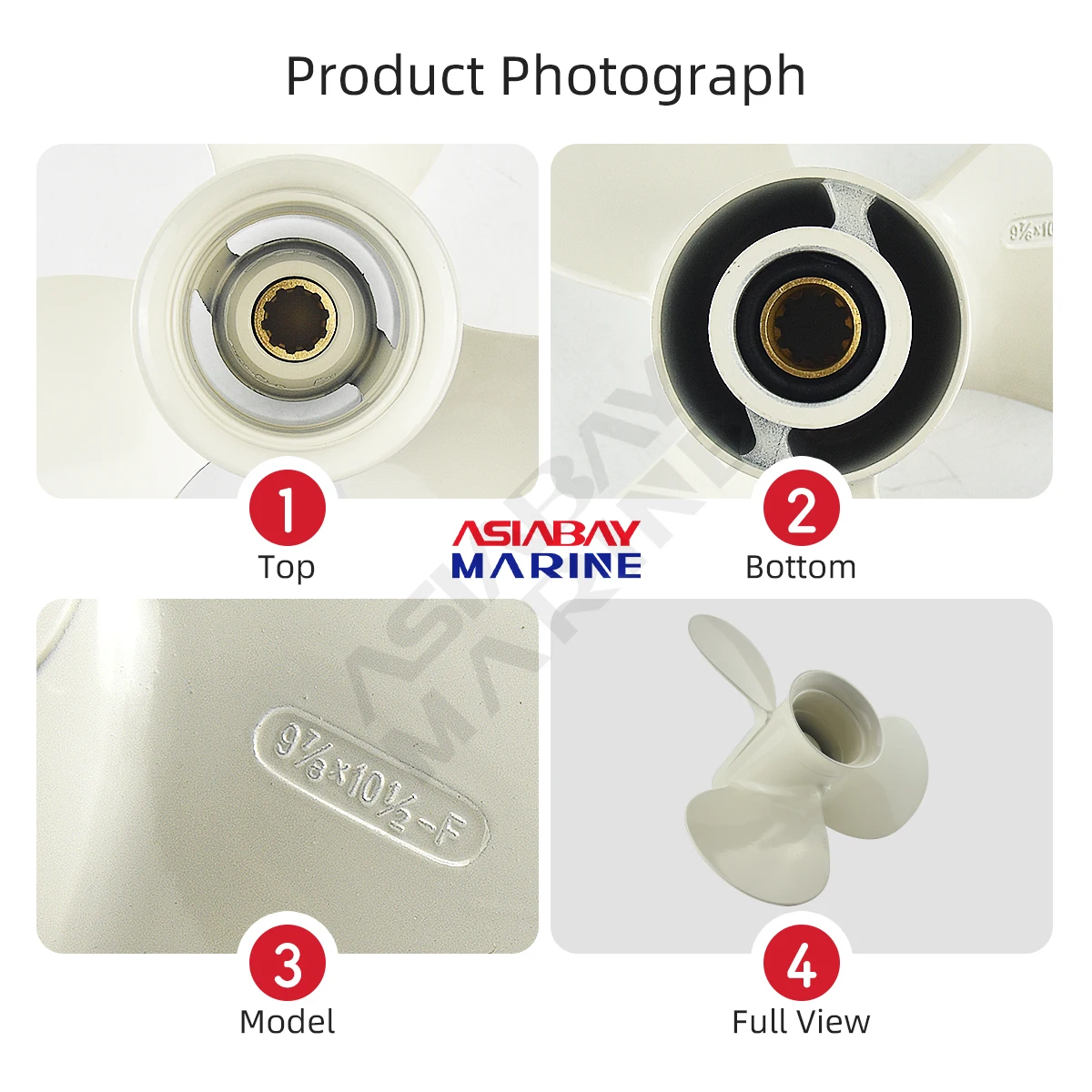 سبائك الألومنيوم خارجي ، محرك قارب المسمار ، 3 شفرة ، 10 جزء محرك شبك لياماها 20 حصان 25 حصان 30 حصان 9*10 ، 20 25 30 حصان #5