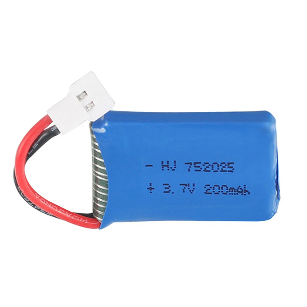 

LiPo battery 752025 3.7V 200mah For Syma X4 X11 X13 Remote Control Quadcopter accessory 3.7V lithium battery XH2.54 Plug