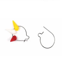 10pcs/lot Fishing Carp Maggot Clip Fishing Bait Ring Hooks Bait Sting Boilie Pin Spike Live Lure Carp Hook Chod Hair Rig Tackle