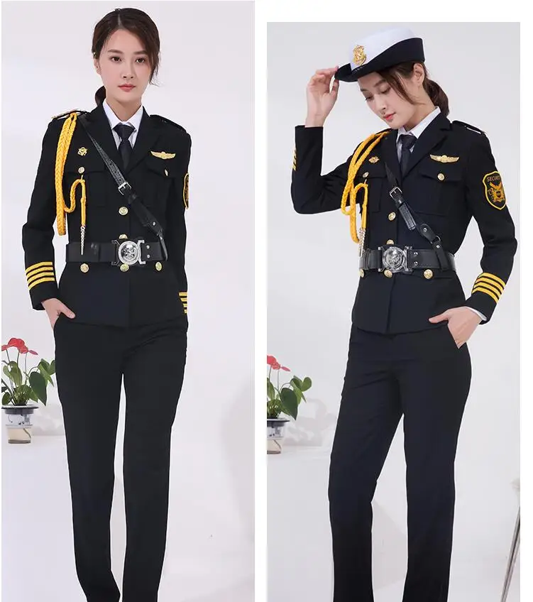 Classic Security Woman uniform spring autumn suits Lady property real estate sale Clothing ceremony service uniform work clothes