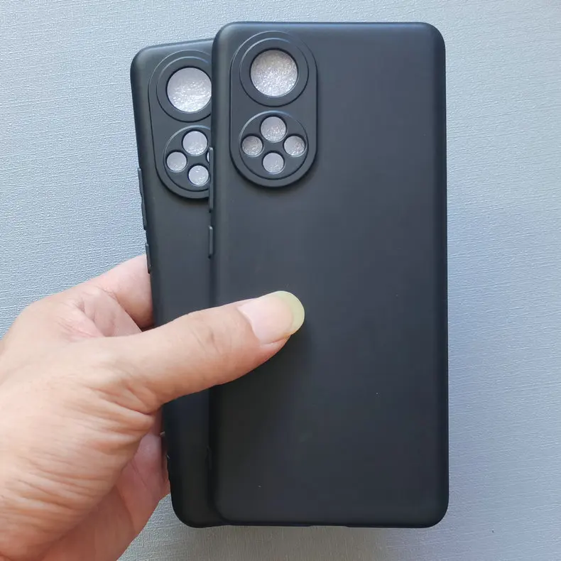 Черный чехол из ТПУ для Huawei Nova 9, защитный противоударный чехол с защитой от трещин, Матовая Мягкая задняя крышка для Nova 9 Funda