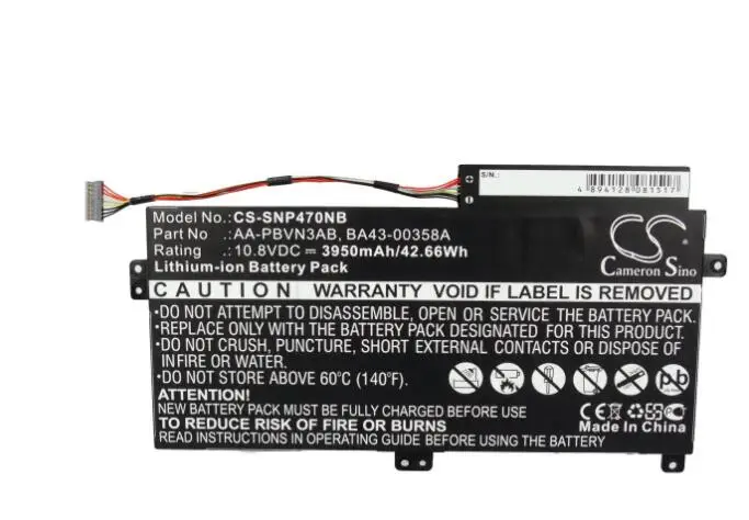 

cameron sino 3950mah battery for SAMSUNG 5 Series 510R NP470 NP470R5E AA-PBVN3AB BA43-00358A Notebook, Laptop Battery