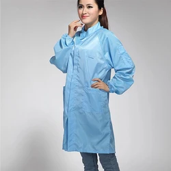 Anti static clothes and Cleanroom Clothes working clothes ESD Coat Clothes Color  Blue (No Include Trousers)