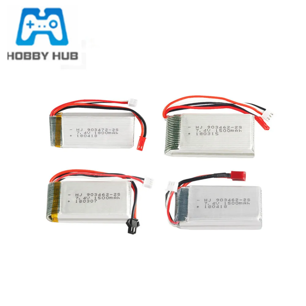 7,4 V 1500mAh 1800mAh Lipo Batterie Für WLtoys V913 L959 L969 L979 L202 K959 L212 RC Autos HQ955 RC Boot TY923 HJ816 RC Drone teile