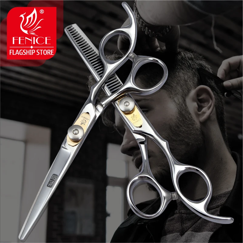 

Fenice JP440C Steel 6 inch Hair Cutting Thinning Scissors Set Professional Hairdressing Scissors Shears Set