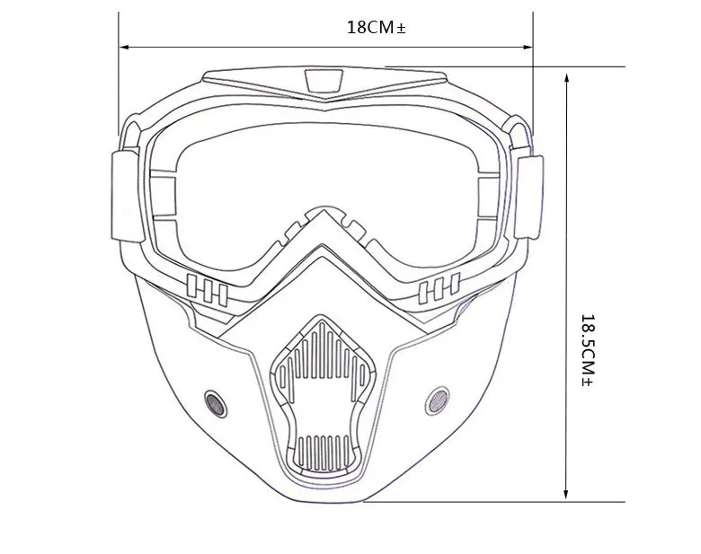 Anti-nevoeiro das mulheres dos homens máscara de esqui snowboard snowmobile óculos de esqui à prova de vento motocross óculos de proteção segurança com filtro de boca