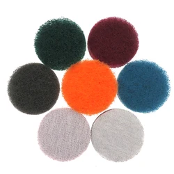 5Pcs 2 inch 50 MM Power Scrub Pads Nylon for Drill Polish Scouring Pad Hook & Loop Car Cleaning tools for Drill Rotary Tool