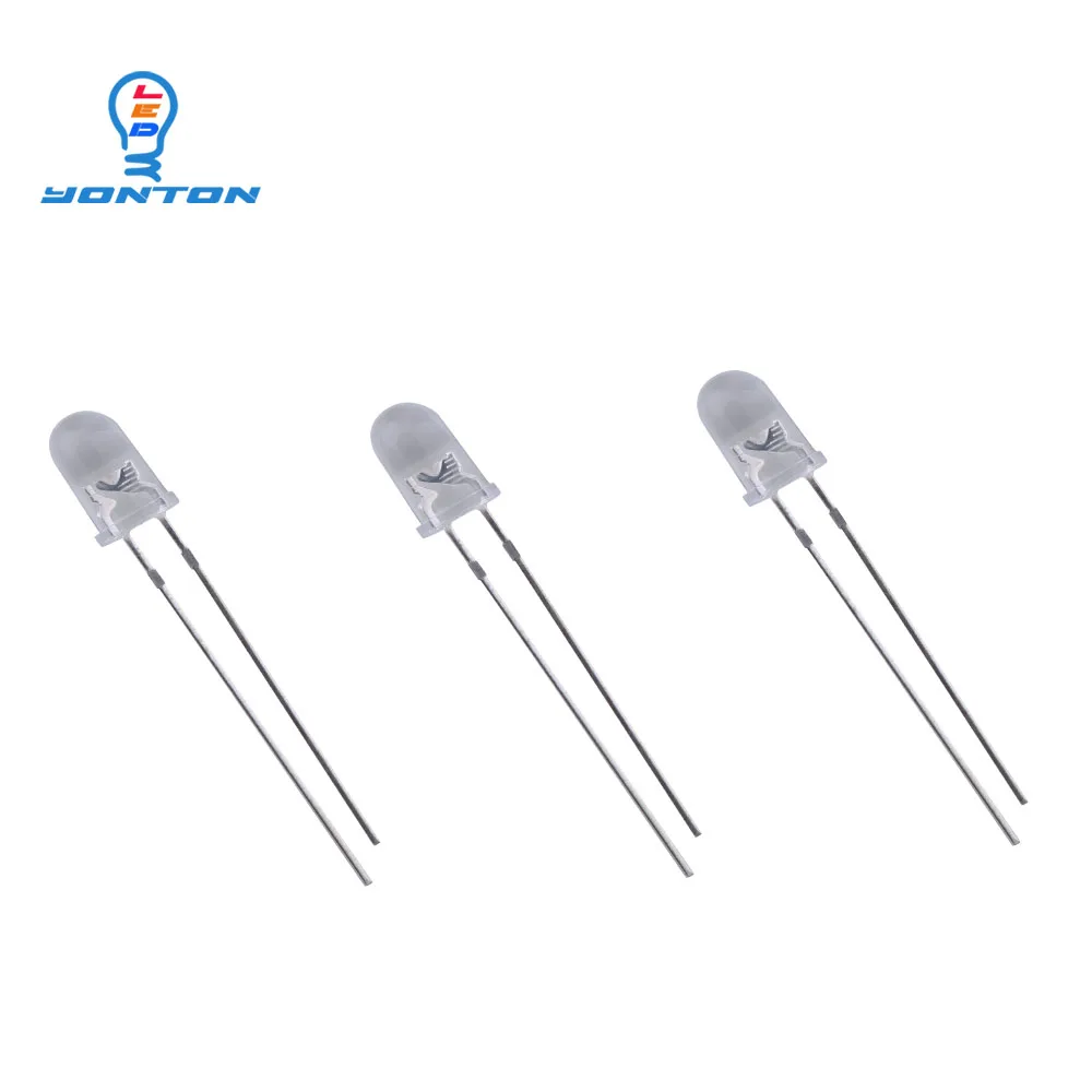 Imagem -01 - Diodos Led Redondos uv 365nm 385nm mm diodos led redondos uv 365nm 385nm mm 01
