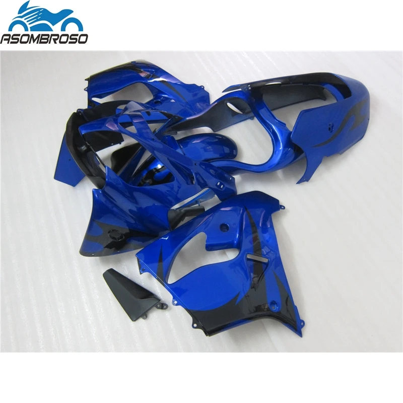 

Free Custom Injection Plastic Motorcycle for Kawasaki Ninja ZX9R fairing kit 2000-2001 shiny blue fairing set zx9r 00 01 DW32