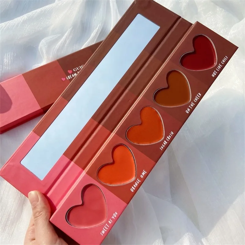 GUICAMI Cream Love Mousse Blush Pan Sunburn Pan Orange Flash Rouge