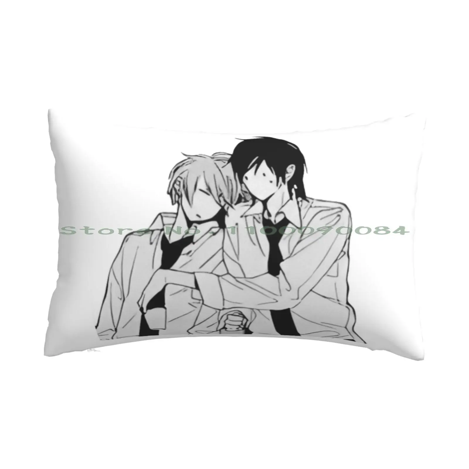 Seven Days-funda de almohada de Manga, 20x30, 50x75, para sofá, dormitorio, dibujos animados, crayón, lindo, divertido, Kawaii, Manga, Vintage, rectángulo largo, 90s