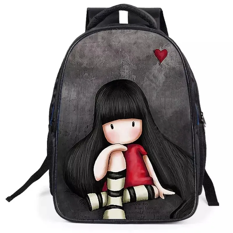 Mochila-Sac d\'école de peinture de beauté pour enfants, sac à dos portable respirant, sac à dos léger pour fille, grande capacité, tendance