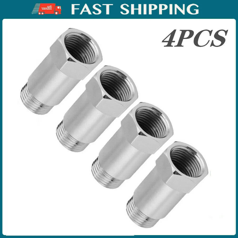 

4PACK Straight O2 Spacer Oxygen Sensor Extender Spacer M18x1.5 CEL Fix