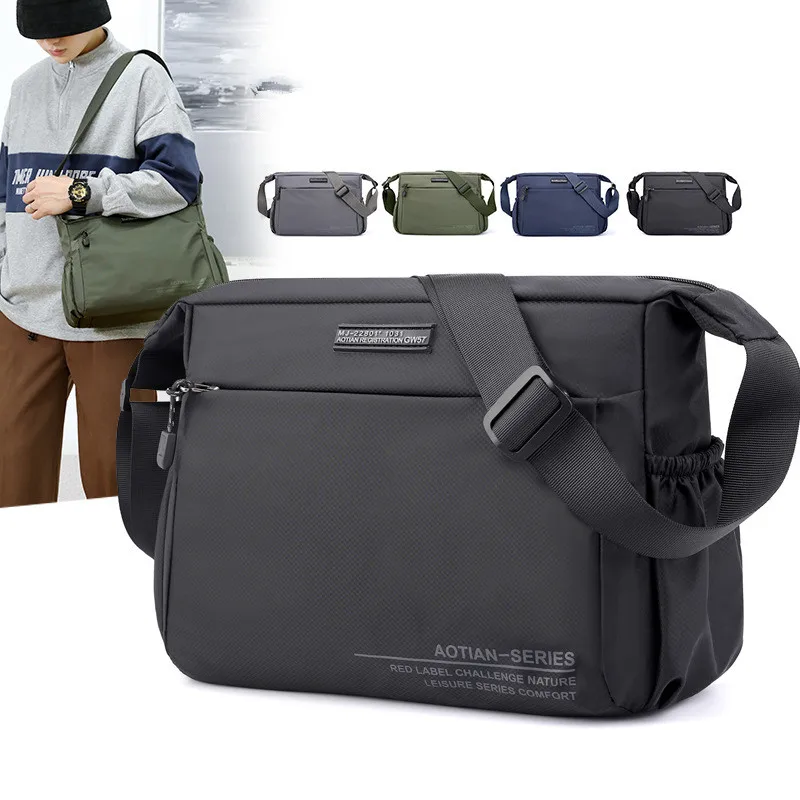 Men Messenger Bags Casual Multifunction Small Travel Shoulder Bags Waterproof Style Fashion Crossbody Bags