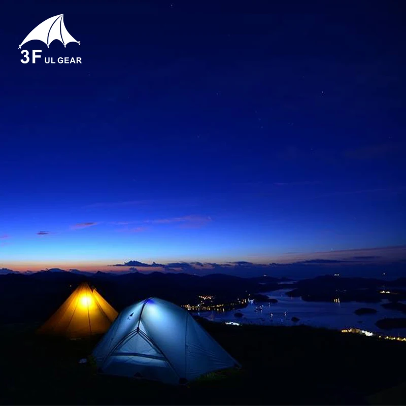 3F UL GEAR Tent 15D Silicone Ultralight Travel Tent Double Layer 4