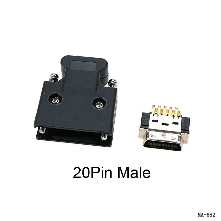 SCSI محرك سيرفو محرك IO موصل التحكم ، المكونات الذكور لباناسونيك ، ياسكاوا ، ميتسوبيشي ، دلتا ، MDR ، 14 ، 20 ، 26 ، 36 ، 50 دبوس #3