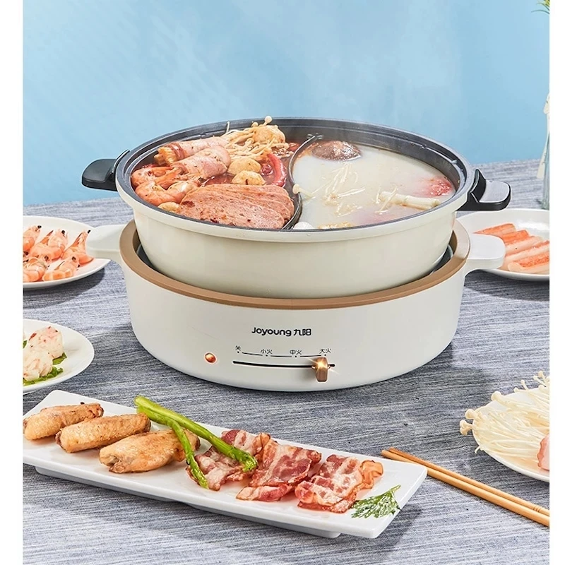 Joyoung panela elétrica de indução, 5l, grande capacidade, panela quente, pato mandarim doméstico, panela elétrica
