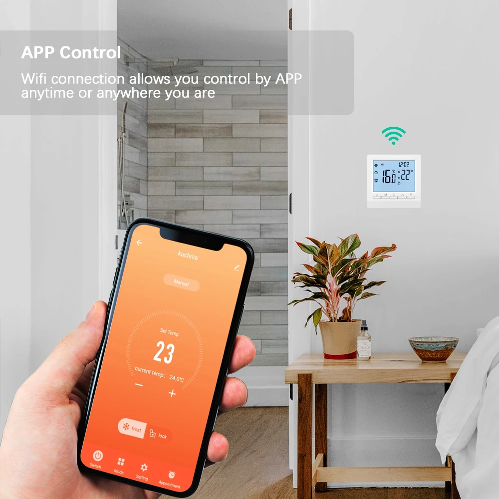 3A/16A Smart WiFi Thermostat Temperatur Controller Wasser Elektrische Boden Heizung Wasser Gas Kessel mit Tuya APP Fernbedienung