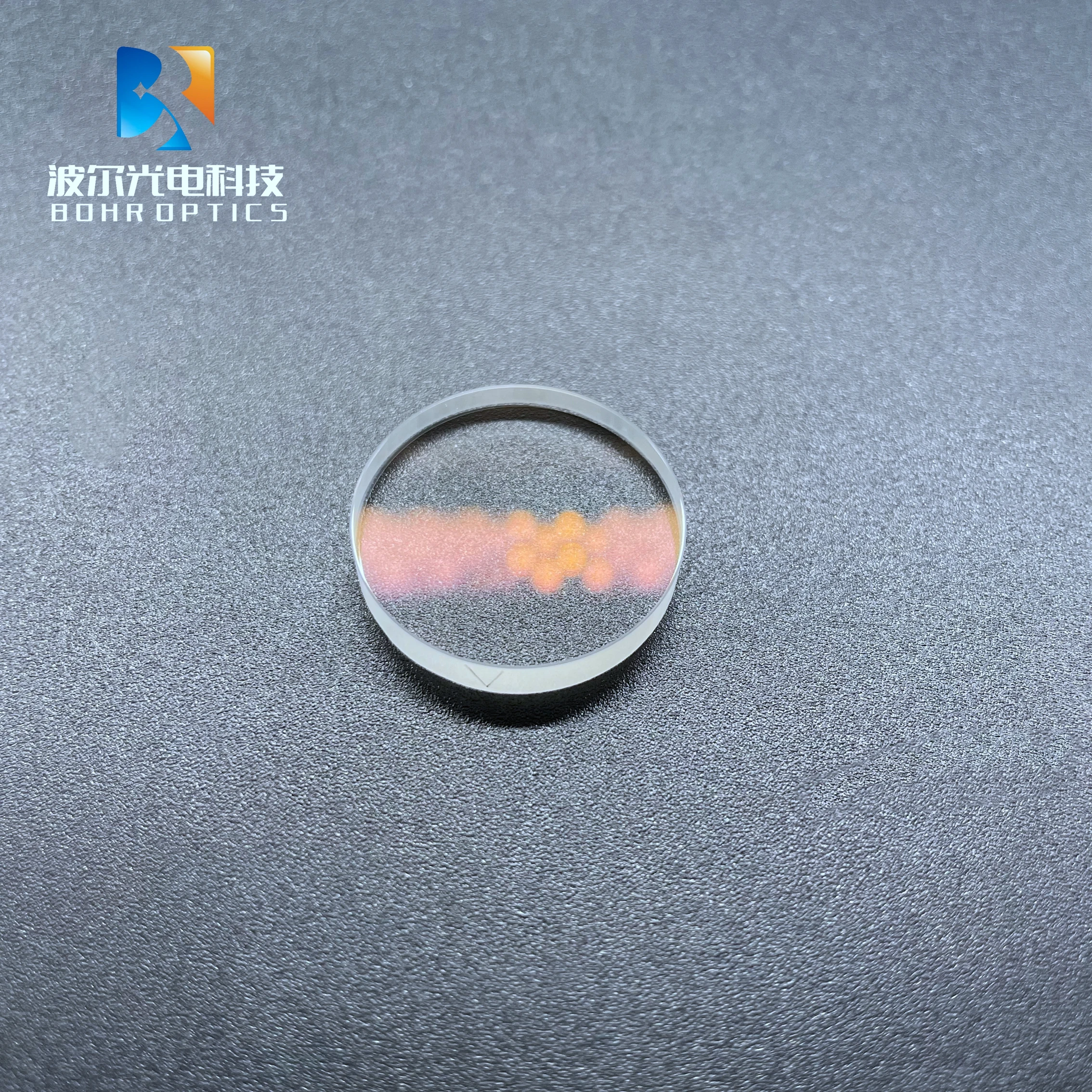 D25.4x4.5mm Optical Plano Concave Cylindrical Lens EFL-20000mm Fused Silica Optical Glass Condensing Lenses Accept Customization