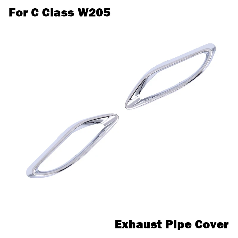 

A2058852221 A2058852321 Exhaust Pipe Cover Chrome Trim For Mercedes Benz C Class Coupe W205 C205 S205 180 C200 C260 C300 350 400
