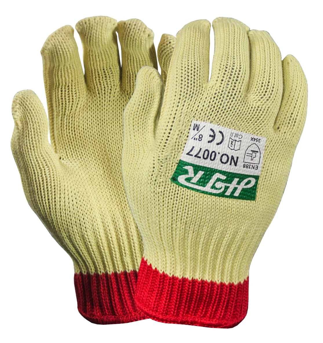 Anti Cut Resistant Butcher Work Glove Aramid Fiber Wrapped Steel Yarn Fire Proof Safety Mittens