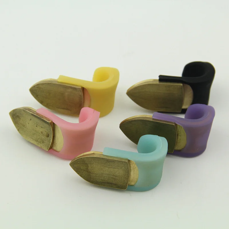 Saxophone Thumb Rest Silicone Finger Cushions Palm Key Pad for Soprano Alto Five kinds of color 5set