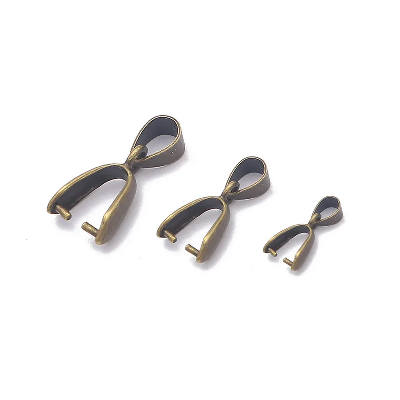 Melon Seeds Buckle Pendants Clasps Hook Clips Bails Connectors Copper Charm Bail Beads Supplies For Jewelry Making DiY 10pcs