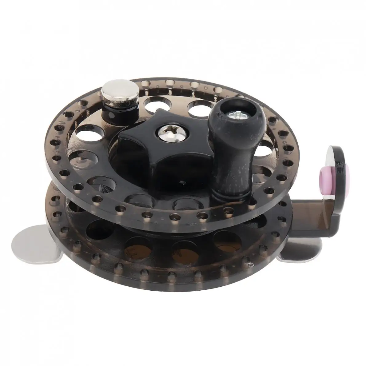 Ultralight Black Plastic 1:1 1BB Fly Fishing Reel Diameter 60mm Former Ice Fishing Wheel Right Left Hand Interchangeable