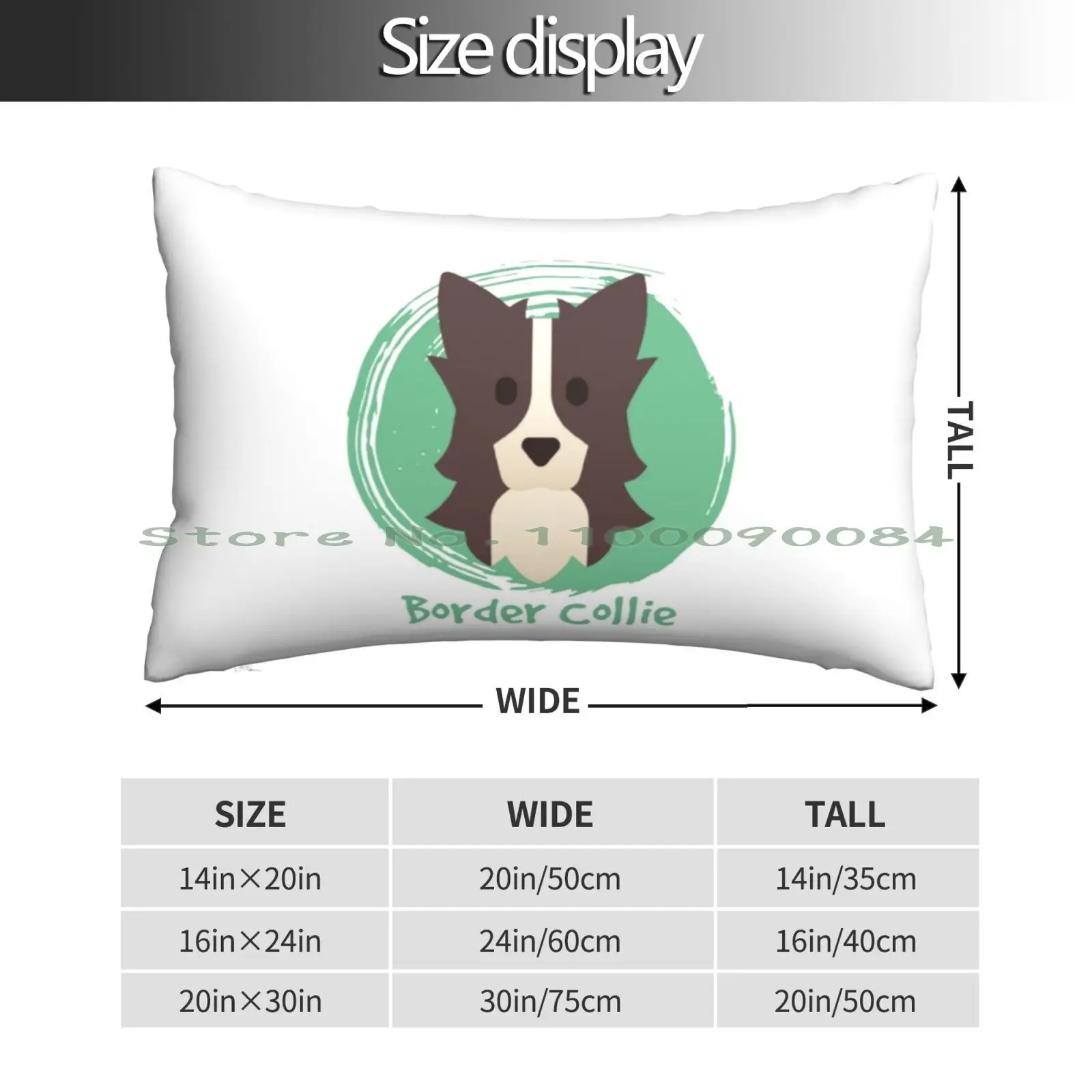 Border Collie Dog Cartoon Design Pillow Case 20x30 50*75 Sofa Bedroom Yaris Gazoo Racing Greece Wrc Modified Widebody Gr Racing