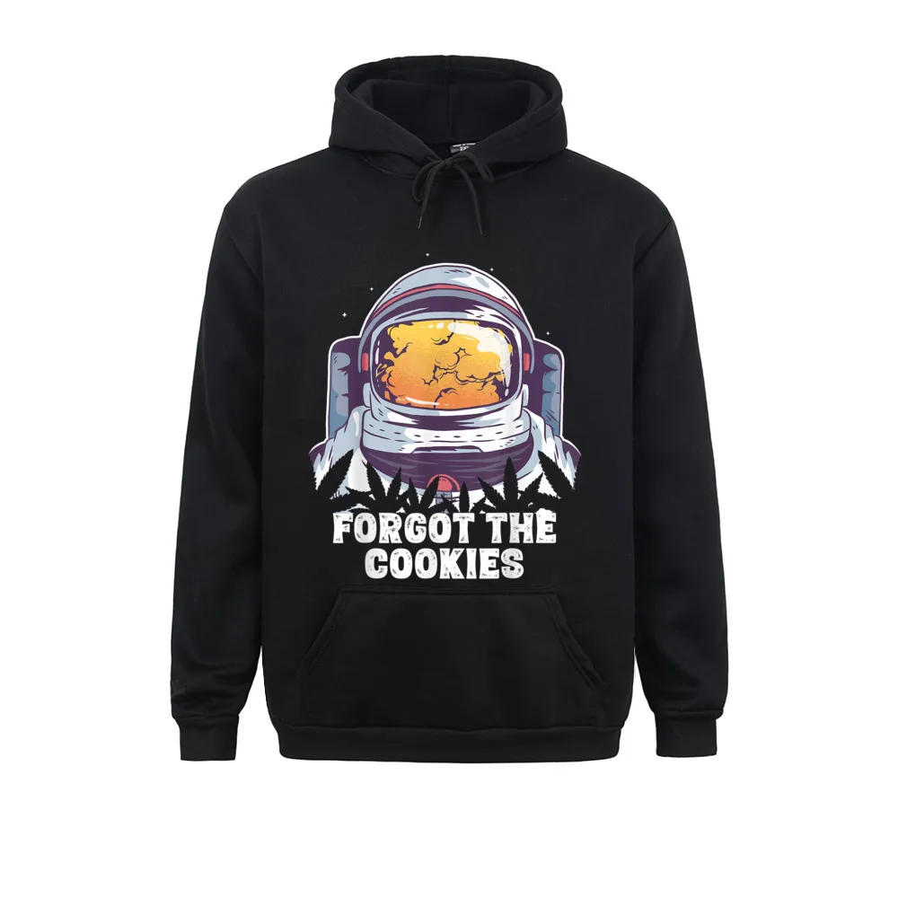 Coupons Astronaut Weed Forgot The Cookies Funny Cannabis Top Sweatshirts Men Hoodies Long Sleeve Winter/Fall Sportswear