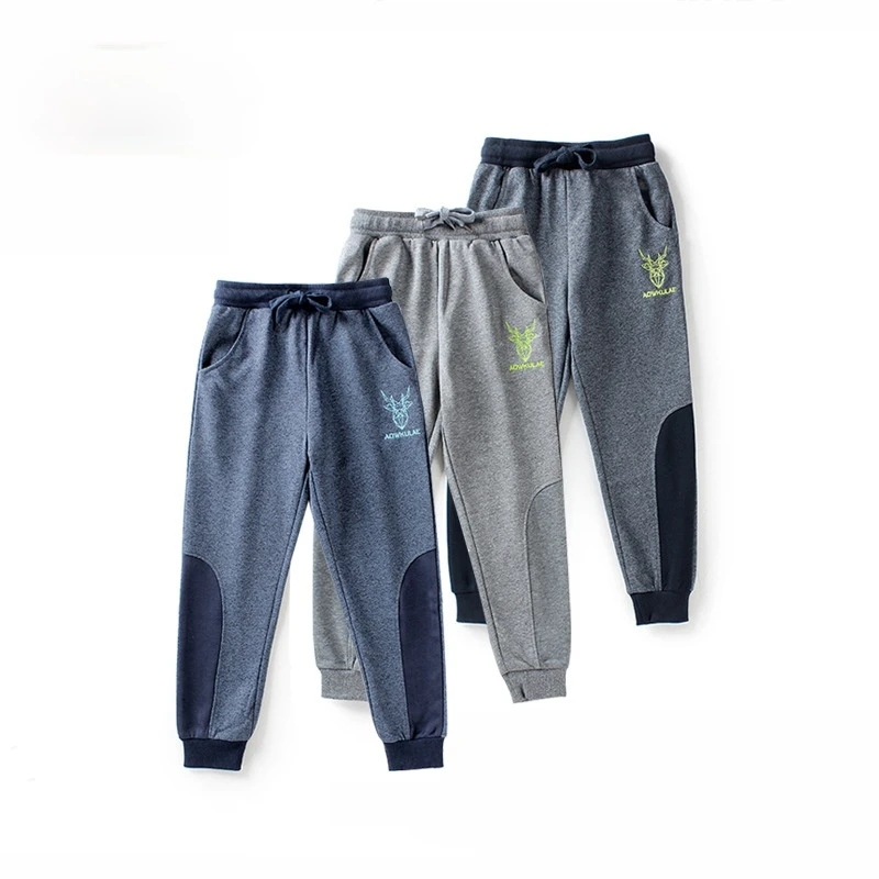 

Children's Pants Spring Autumn Boys' Sweatpants 5-12 Years Kids Knitted Sports Pants Kids Long Pant School Boy Trousers