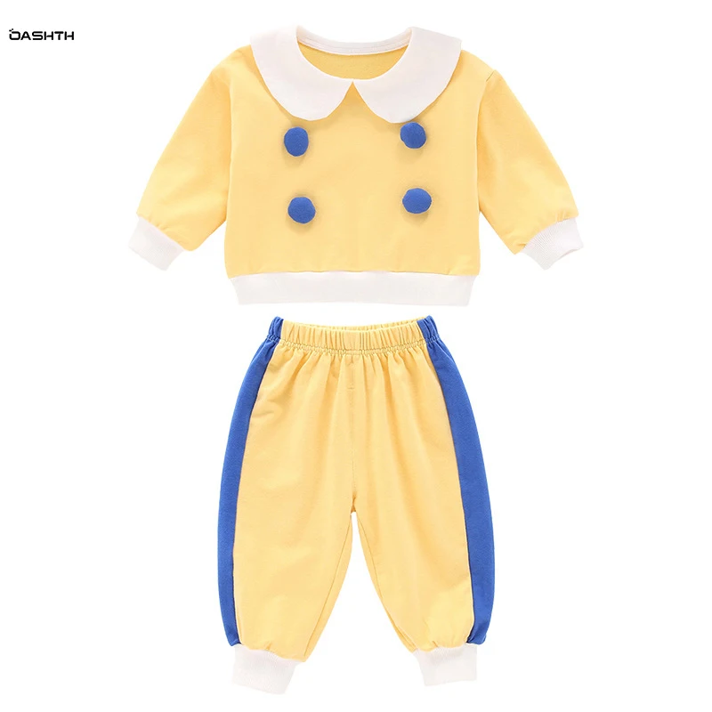 

OASHTH Baby girl autumn suit western style girl spring and autumn fashionable casual clothes children's suit